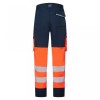 Leo Workwear Winswell Women's Stretch Cargo Trousers Hi-Vis Orange / Navy